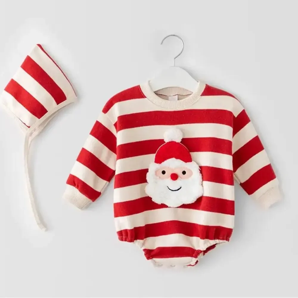 New thick, warm hooded Christmas romper 24 months